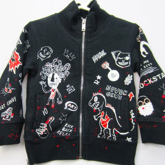 Rockstar Zip Up Hoodie 2T - Picture 1 of 10